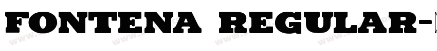 Fontena Regular字体转换